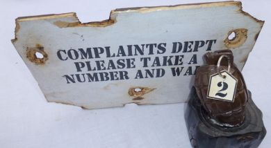 Sign / Notice Complaints Dept