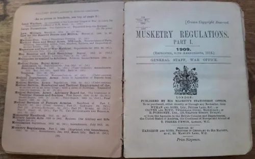 1909 Musketry regulations 