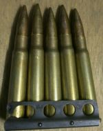 5 round clip of FMJ .303 