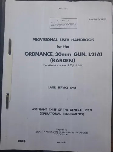 30mm RARDEN User hand book L21A1