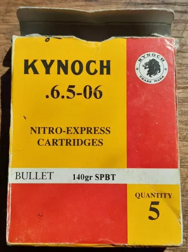 Kynoch 6.5 -06 ammo box 