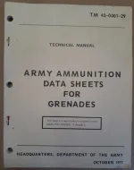Army ammunition data sheets Grenade