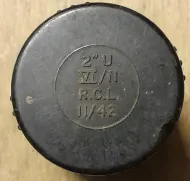 Bakelite Bangalore torpedo nose cover 42 dated 