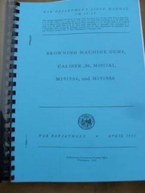 .30cal 1917, 1919A4 and A6 manual