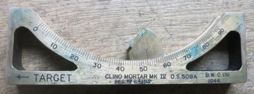 1944 Clinometer Mk IV with MK1 case. 