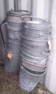 Galvanised fire /water buckets