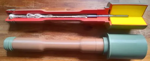 German stick Grenade 3D printed sectioned