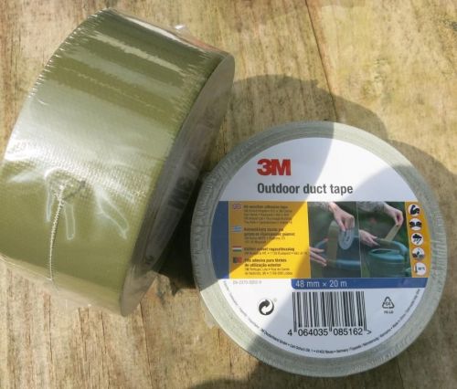3M Green Duct tape x 20m outdoor use. 