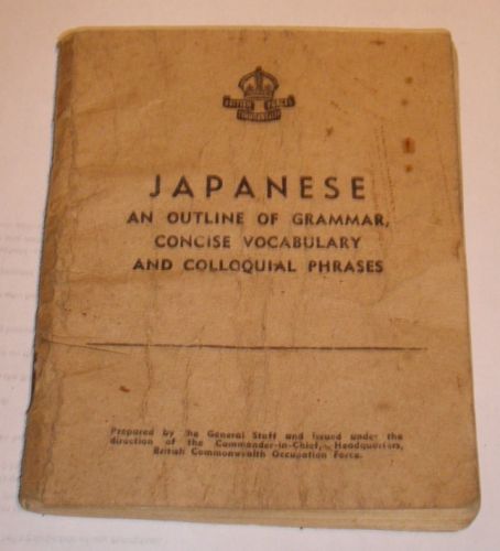 Far East Translation booklet Japanese Phrase book 