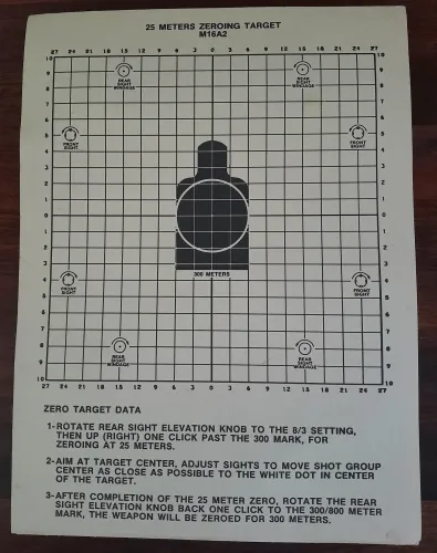 M16A2 25m target original 