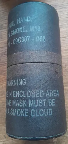 M18 Smoke Grenade transit canister 
