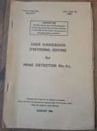 Mine detector 1945 4c set instructions 