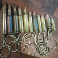 Bullet key rings various sizes 