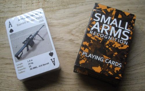 small arms recognition cards 