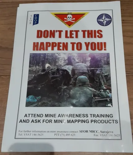 SFOR mine awareness poster No 3 