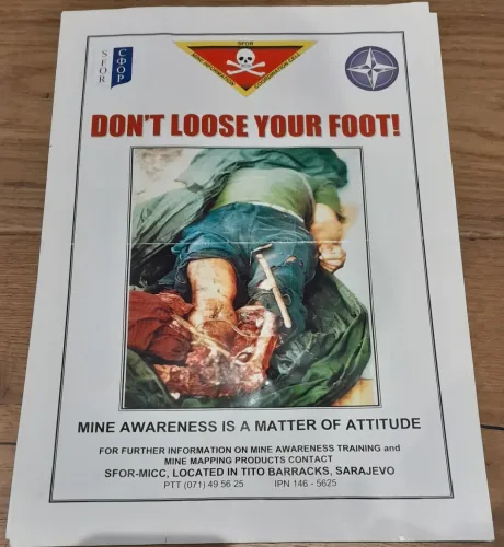 SFOR mine awareness poster No2 