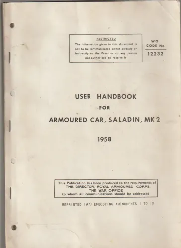Saladin user handbook 1958