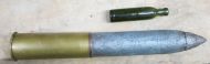 WW1 German Gas shell and bottle 