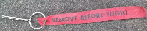 Remove before flight bomb safety pin 