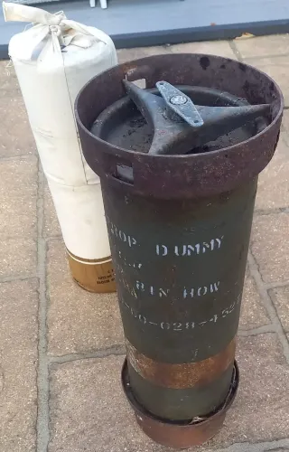 8 inch Howitzer charge No 3 and canister