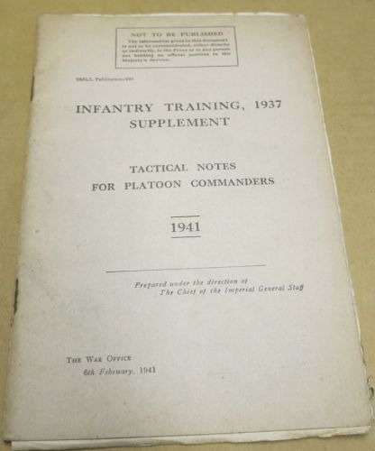 infantry training supplement 1941