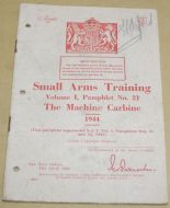 machine carbine manual 1944