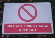Military Firing range keep out