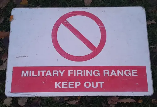 Military Firing range keep out