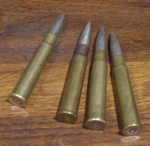 Nickel headed .303 inert ammo WW2 