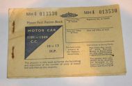 Fuel ration card 
