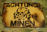 German Achtung Minen