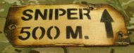 Sniper 500m sign